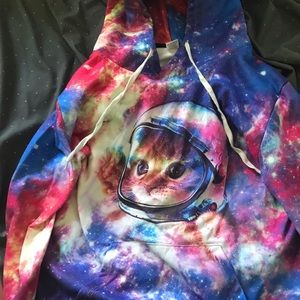 Galaxy cat sweatshirt